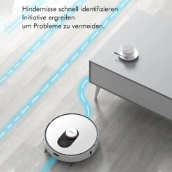 Roidmi EVE Plus Roboter Staubsauger Nass-Trocken-Saugroboter,50 Watt,2700pa Mit Sauberer Basis Und Beutel,Weiß -SaugProfi Sparmarkt a8c38ca6b3c946eeb117d5f2941f6b23