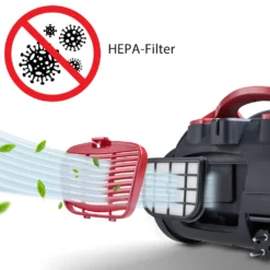 Deuba Staubsauger 900 Watt Beutelloser Multi-Zyklon-Staubsauger Leistungsstark Volumenbehälter Waschbarer HEPA-Filter Kompakt -SaugProfi Sparmarkt ad6b1643dddff34e864cfc3d65e8490a