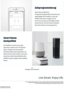 Ecovacs Deebot 605 Robotersauger Weiß -SaugProfi Sparmarkt ad96d1758429698f935c2376cbc5e06a