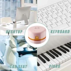 Desktop-Staubsauger USB Aufladbar Einstellbare Saugkraft Mini Tisch Staubsammler Für Tastatur Home Office ,Pink -SaugProfi Sparmarkt af70ea4ef46c62a821e804854b4c8984