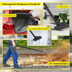 Clatronic Nass Trockensauger 3in1 Trockensauger Nasssauger Und Gebläsefunktion, 20L Tank, Extra Langes Kabel (5m) Inkl. Aufsätze U. Auswaschbarem Permanentfilter, 1200 Watt, BS 1313 -SaugProfi Sparmarkt b4297f82186d1cfec729ddf4a618c9a5