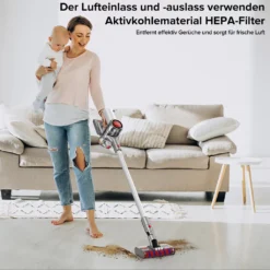 Redroad Akku Handstaubsauger , 450W, 26500Pa,Doppelte Bürste Für 4-fache Reinigungsleistung, Kabelloser Staubsauger -SaugProfi Sparmarkt b489e6a6e730c4d50722150ef15de304