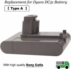 Ersatzakku Für Dyson DC31 DC34 DC35 DC44 DC45 917083-01 (Nur Passend Für Typ A) Handstaubsauger (3000 MAh 22,2 V) -SaugProfi Sparmarkt b9cca1ca982fdded2a0c884ed29dbf2a