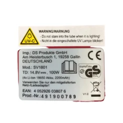 CLEANmaxx Akku-Milben-Handstaubsauger Mit UV-C-Licht - Rot/weiß UV Licht Akku Milbensauger Handstaubsauger Milben Allergiker Kabellos CLEANmaxx -SaugProfi Sparmarkt c2e0f051b5eb9e079c2385c467cf7fd2