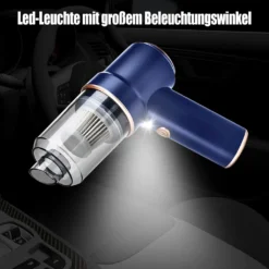 Kabelloser Handstaubsauger Für Auto,Handstaubsauger Akku Stark Mit LED Taschenlampe,Nass Trocken Wiederaufladbar 120W Kabellos Handsauger Für Tastatursauger,PC,Haus,Bürogeräte -SaugProfi Sparmarkt c419b67e544d4eb3a144e170269ddc43