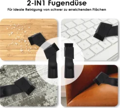 EINFEBEN Staubsauger Ohne Beutel, 3,0L Staubbehaelter, Inkl. Zusatzduesen, Effizienter HEPA-Filter, 900 Watt Bodenstaubsauger Beutellos Fuer Hart- Und Teppichboeden -SaugProfi Sparmarkt c97f5684ef645c6631dffadc26f79eff