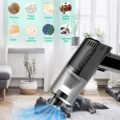 Duster, Handheld Cordless Air Duster, Air Blower Rechargeable, Electric Compressed Air Gun Battery Operation, For Cleaning Computer Keyboard Camera Lego Toys.,Black -SaugProfi Sparmarkt cabfd6e3da290263d2d7662830f6480d