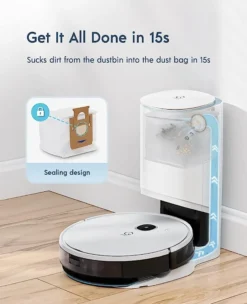 Yeedi Vac Hybrid Saugroboter Mit Absaugstation, 2500Pa Saugstärke Mit Wischfunktion, Teppicherkennung, Raumkarte, Sperrzone, 7,7 Cm Ultradünn -SaugProfi Sparmarkt cc8925bb5a4d8b4c7a75a4a026bf3b92