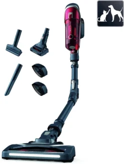 Rowenta RH9678 X-Force Flex 8.60 Akku-Staubsauger | Stab-und Handstaubsauger In Einem | LED-Düse | Flex-Gelenk | Animal-Kit | Easy-Wash-Filter | Inkl. Mini Turbodüse, Etc. | Rot/Grau -SaugProfi Sparmarkt cce3a2ca06c99e2997ec88da556729ae