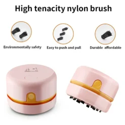 Desktop-Staubsauger USB Aufladbar Einstellbare Saugkraft Mini Tisch Staubsammler Für Tastatur Home Office ,Pink -SaugProfi Sparmarkt ccf74392772f75f26dff0d2d0e958811