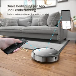 SmartAI G50 WLAN 3-in-1 Saugroboter Mit Wischfunktion Staubsauger Roboter Saug-Wisch-Roboter Wischroboter 2600mAh Alexa Google Home APP -SaugProfi Sparmarkt cf8ba17c0d4ac5a8d0dc21c2837d1f58