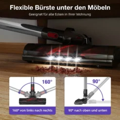 Daynee Akku-Hand-und Stielstaubsauger Akku Staubsauger, Handstaubsauger, Staubsauger Kabellos, Akkusauger, Beutellos, 27KPa Akkustaubsauger, Staubsaug -SaugProfi Sparmarkt cfa6fdd4abb4f2f9396645882ec7ea07