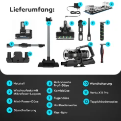BALTER VERTU X11 PRO Kabelloser Akku Staubsauger Mit Wischfunktion, ALL-IN-ONE Akku- & Handstaubsauger, 350W Hohe Saugleistung, Bis Zu 50 Minuten Laufzeit, Beutellos, FLEX-Gelenk, LED-Düse, Tierhaar Geeignet 15 BALTER VERTU X11 PRO Kabelloser Akku Staubsauger Mit Wischfunktion, ALL-IN-ONE Akku- & Handstaubsauger, 350W Hohe Saugleistung, Bis Zu 50 Minuten Laufzeit, Beutellos, FLEX-Gelenk, LED-Düse, Tierhaar Geeignet -SaugProfi Sparmarkt d4ece5c8f71bb4e8d05eea52054f3472