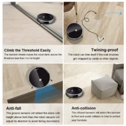 LIECTROUX C30B Automatischer Roboter-Staubsauger 5000Pa Starke Saugleistung Intelligente Dynamische Navigation APP-Fernbedienung Intelligentes Nasswischen Sprachsteuerung Kompatibel Mit Alexa Google Assistant -SaugProfi Sparmarkt d4f9653da6de98cc6290dff26042d7ca