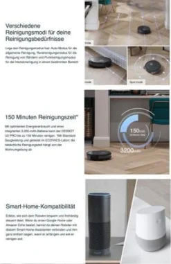 ECOVACS Saugroboter DEEBOT U2 PRO, 2-in-1 Saug- Und Wischroboter, Ideal Für Haustierbesitzer 27 ECOVACS Saugroboter DEEBOT U2 PRO, 2-in-1 Saug- Und Wischroboter, Ideal Für Haustierbesitzer -SaugProfi Sparmarkt d5222fddca9b6329480771008e5eefcc