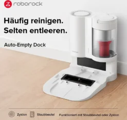 Roborock S7 AbsaugStation Auto-Empty Dock Intelligent Staubsammlung Allergiepflege App Weiß -SaugProfi Sparmarkt d5ec66dd405e9ead92fc8936c0742a81