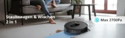 360 SMARTAI Botslab S8 Plus Staubsauger Roboter Mit Absaugstation 4L, 2700Pa Saugroboter Mit Wischfunktion Lasernavigation,Kartierung Mehrerer Etagen 24 360 SMARTAI Botslab S8 Plus Staubsauger Roboter Mit Absaugstation 4L, 2700Pa Saugroboter Mit Wischfunktion Lasernavigation,Kartierung Mehrerer Etagen -SaugProfi Sparmarkt d8d33b072b6532c7cab8d5ae85cd7e98