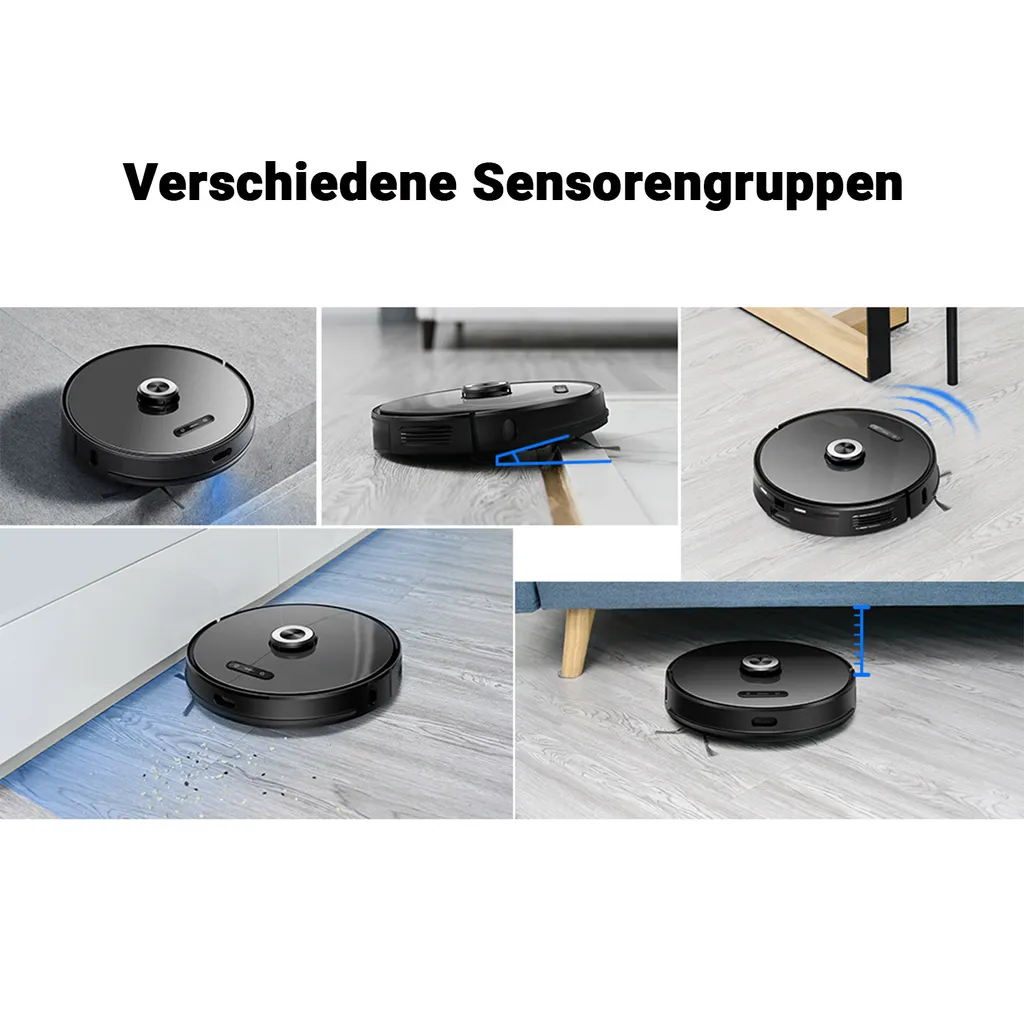 ROBBY PRO | Saug Und Wischroboter | 2700 - 4000PA | Selbstentleerend | Schwarz | Staub Sauger Kehr Cleaner 9 ROBBY PRO | Saug Und Wischroboter | 2700 - 4000PA | Selbstentleerend | Schwarz | Staub Sauger Kehr Cleaner – Bild 9