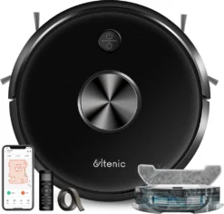 Ultenic D5s Pro 3-In-1 Staubsauger Roboter WLAN Saugroboter 3000 PA Staubsauger Roboter Für Tierhaare Saugroboter Appsteuerung Alexa Google Home