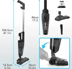 Duronic VC9 Bodenstaubsauger | 2-in-1 Handstaubsauger Und Stielstaubsauger | Inkluviv Bodenbürste Für Tierhaar Und Zubeh -SaugProfi Sparmarkt df15ad50c5feb2f558432bf0a990ac14