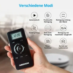 MEDION Staubsaugerroboter Mit Ladestation E40 (Staubsaugerroboter Für Hartböden, Fliesen, Laminat, Optimiert Für Tierhaare, Direkte Absaugung, Automatische Rückkehr Zur Ladestation) -SaugProfi Sparmarkt e11d5ef116247eae9edb451828cd75ec