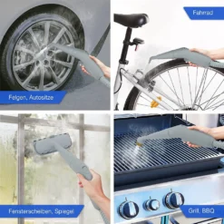 LEBENLANG Dampfreiniger Handgerät Steam Cleaner - 1000W & 300ml Mit 9 Zubehör | Polsterreiniger Gerät | Polster Handdampfreiniger Polstermöbel Fugenreiniger Für Bad Fliesen | Premium Dampf Reiniger… -SaugProfi Sparmarkt e1a406704251510b7762b3bebf672a8d