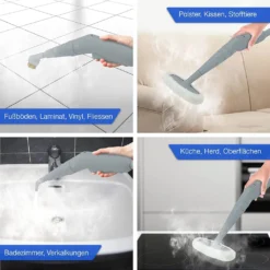 LEBENLANG Dampfreiniger Handgerät Steam Cleaner - 1000W & 300ml Mit 9 Zubehör | Polsterreiniger Gerät | Polster Handdampfreiniger Polstermöbel Fugenreiniger Für Bad Fliesen | Premium Dampf Reiniger… -SaugProfi Sparmarkt e200f83a5662200e940eec5ca3b7e4cf
