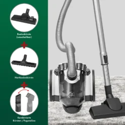 ProfiCare® Staubsauger Beutellos Für Parkett, Teppich, Fliesen, 700 Watt Bodenstaubsauger Mit HEPA-Filter, Staubsauger Ohne Beutel Inkl. 3 Bürsten Und 4-fach Mikrofiltersystem, PC-BS 3110 -SaugProfi Sparmarkt e45d75c989a80e5278b47edec9b6a932