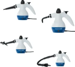 Starlyf® Steam Cleaner, Tragbarer Dampfreiniger, Dampfente, 0,35 L, 1050 W, 2,8 Bar, Weiß -SaugProfi Sparmarkt e56d6f6ef61e36682d16644f9f853f2b