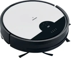 MEDION Saugroboter Mit Wischfunktion Und Zyklon Technologie S20 SW (Alexa App Steuerung, Modell 2021, Extra Flach, Regulierbare Wasserabgabe, Ladestation, Tierhaar Allergiker Optimiert) -SaugProfi Sparmarkt e6974450fd8026e983bd06f695abf881