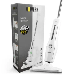 N8WERK Dampfbesen Moonlight White Edition Dampfbesen Dampfreiniger Fliesen Dampf Steam Teppich Hygiene Reiniger 1300W Mopp -SaugProfi Sparmarkt e6bb2ebc8536de2e9c547bb8db92dca1
