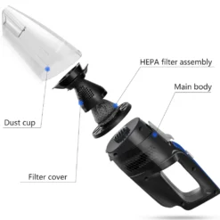 Aigostar Mercury 33LBX - Kabelloser Zyklon-Handstaubsauger, Nass- Und Trockensauger, 2050mAh Akku, 500ml Reservoir, HEPA-Filter. -SaugProfi Sparmarkt e79adfadd6b11107b5c8d953461c4a99