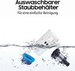 Samsung VS20R9046S3/EV/EN/TR/EF Beutelloser Akku-Handstaubsauger, 550 Watt, Cyclon-Filter, HEPA-Filter, Tierhaarbürste, Turbobürste -SaugProfi Sparmarkt e7b562d6be4dee7752dde2a327b78d62