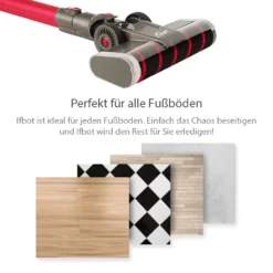 IFBOT 4 In 1 Akku Staubsauger I201 Kabellos Handstaubsauger, Bürstenlos Motor Mit HEPA Filter, 20KPa, 250W, Beutellos, 0,8L, 35min, Touchscreen, LED Elektrobürste, 1,8kg Leicht, 3 Reinigungssprogramme Perfekt Für Hartboden Teppich -SaugProfi Sparmarkt ea775869fcbd692eaa542fcc7964c217