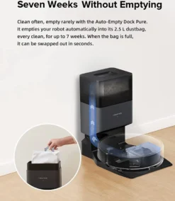 Roborock Q7 Max+ Staubsauger Roboter Mit Absaugerstation/Auto-Empty Dock Pure (2,5 L) 4200Pa Saugroboter Kehrroboter EU Schwarz -SaugProfi Sparmarkt eaf6786e656a20fb750011848572a60f