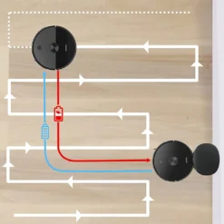 AIRROBO Saugroboter T10+ Saugroboter Mit Wischfunktion WLAN Staubsauger Roboter Mit Automatischer Absaugstation, Laser Navigation, Alexa-App-Steue Rung, 250Min Laufzeit, 2700Pa Saugkraft Für Tierhaare, Mit Beutel, 360° Kollisionsschutz - 23 Sätze Von Sensoren, Fall-Prävention -4 Sätze Von, Nidec Bürstenloser Motor, Niedriger Geräuschpegel - 62 DB (A), Großer Staubsaugerbehälter - 300ml -SaugProfi Sparmarkt f19eb179c5b9ba4543257d21082050f2