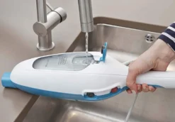 Black & Decker Black+Decker FSM13E1 Dampfbesen Steam Mop, Basic (Dampfreiniger Für Hygienische, Gründliche Sauberkeit, Abnehmbarer Stiel, Einfache Bedienbarkeit, Inkl. 1 Mikrofaser-Pad), 1300 W -SaugProfi Sparmarkt f255885e05804ddb46b285ca7349b202