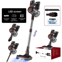 Daynee Akku-Hand-und Stielstaubsauger Akku Staubsauger, Handstaubsauger, Staubsauger Kabellos, Akkusauger, Beutellos, 27KPa Akkustaubsauger, Staubsaug