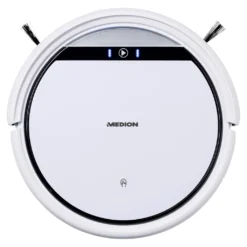 MEDION Saugroboter Mit Ladestation E32 (Modell 2021, Roboterstaubsauger Für Hartböden, Fliesen, Laminat, Tierhaar Optimiert, Direktabsaugung, Autom. Rückkehr Zur Ladestation) -SaugProfi Sparmarkt fc426dc507a80a84d72720f0577752a9
